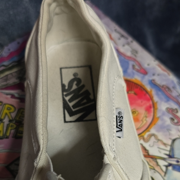 Vans White Slip-On Sneakers - Picture 2 of 9